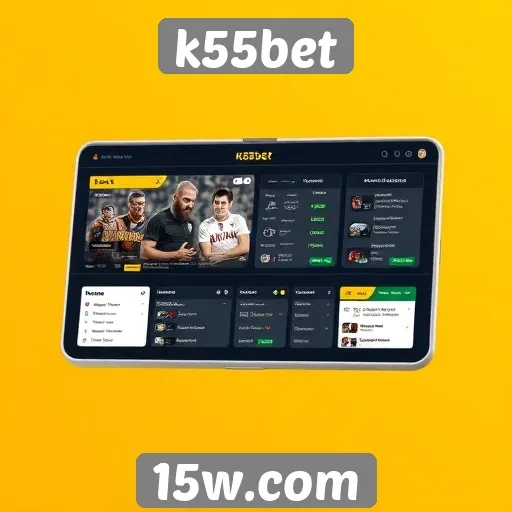 Interface e experiência do usuário no site k55bet